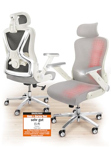 CLOUVOU MasterSeat Ergonomischer Bürostuhl: Testsieger, Individuell Anpassbar, Home Office & Gaming Stuhl