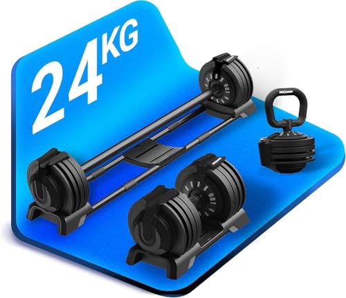 NEOLYMP Verstellbare Kurzhantel 2–40 kg mit Schnellverstellung, Einzelstück