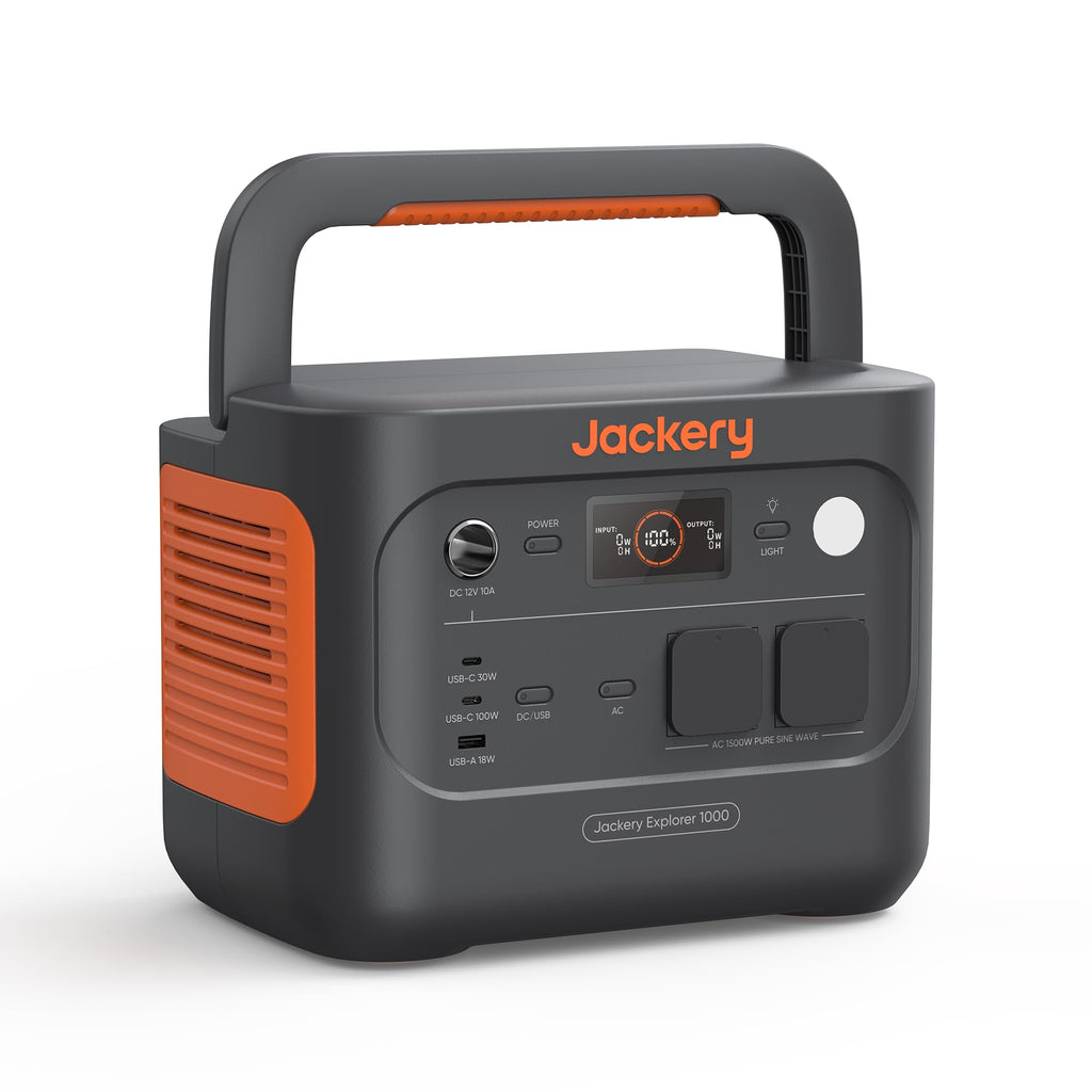Jackery 1000 V2 Powerstation 1070Wh, 1500W, mit 200W Solarpanel & Schnellladung