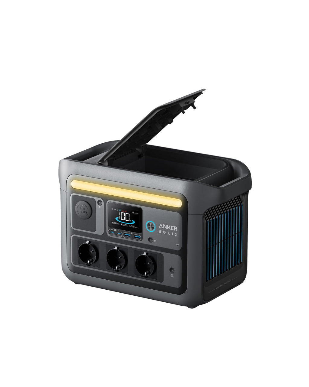 Anker SOLIX C800 Plus Powerstation 768Wh, 1200W (1600W Peak), mit 100W Solarpanel