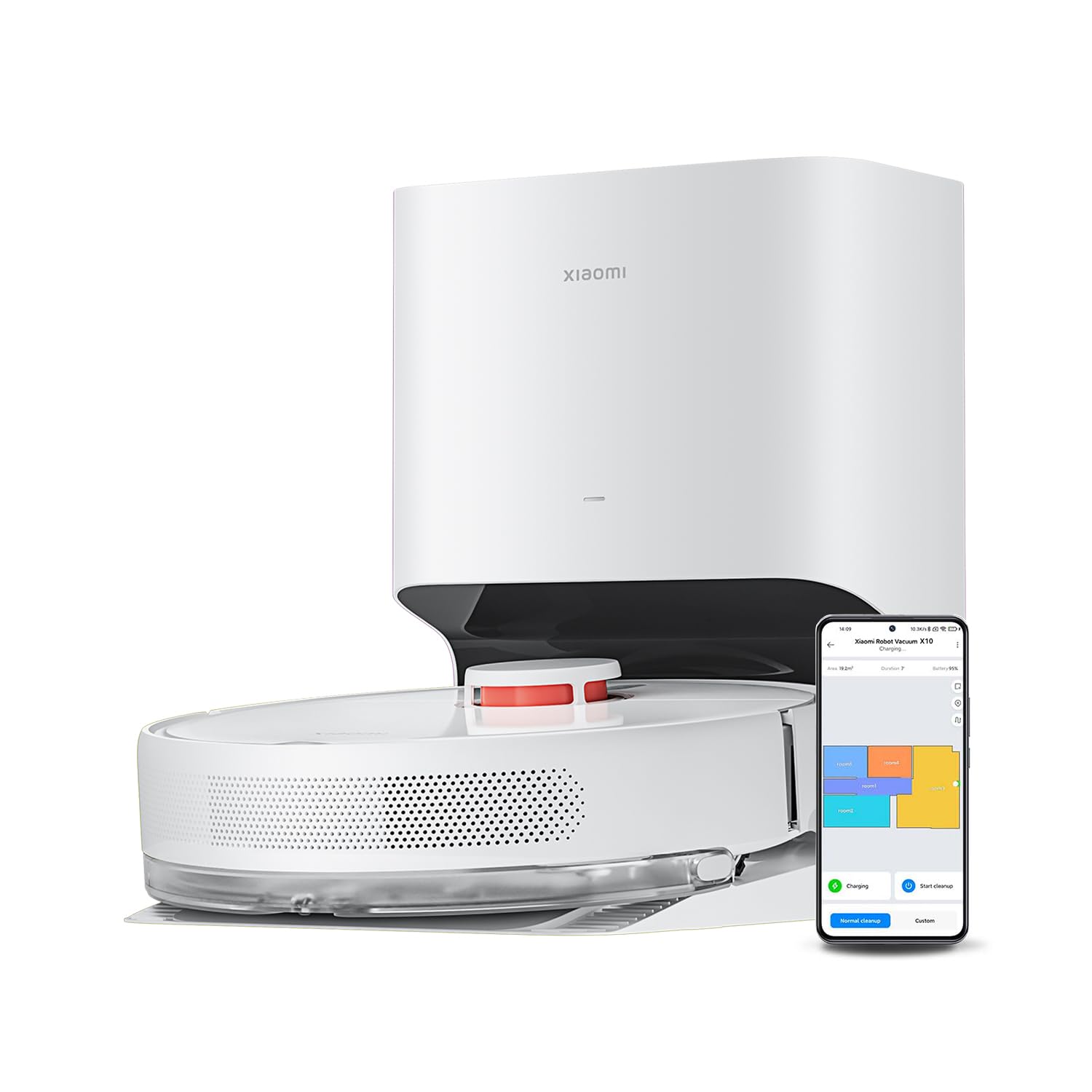 Xiaomi X20 Max, 8,000Pa, Dual Mop, Heißwasser, 75 Tage Staub, 5200mAh