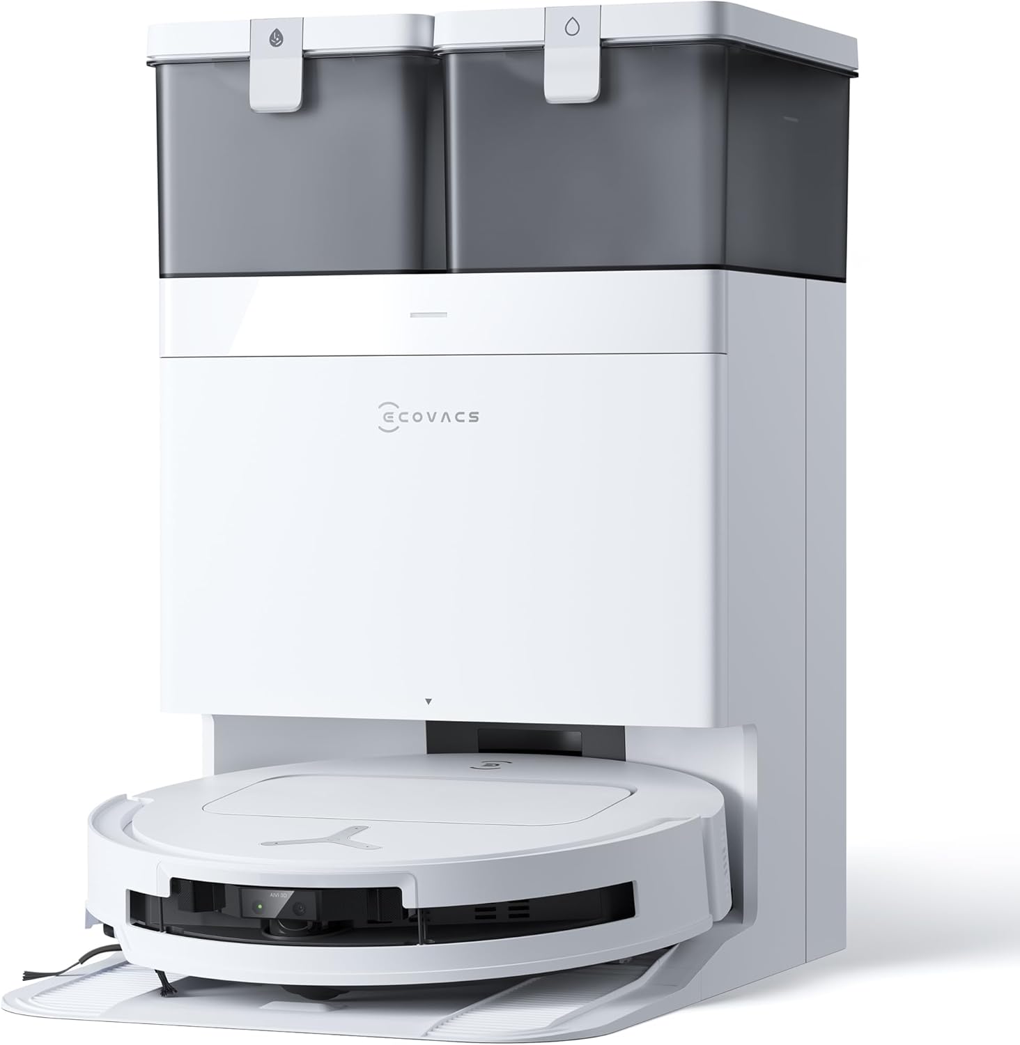 ECOVACS DEEBOT T50 Omni Saugroboter: 15.000 Pa, Heisswasser-Wischfunktion mit All-in-One Station