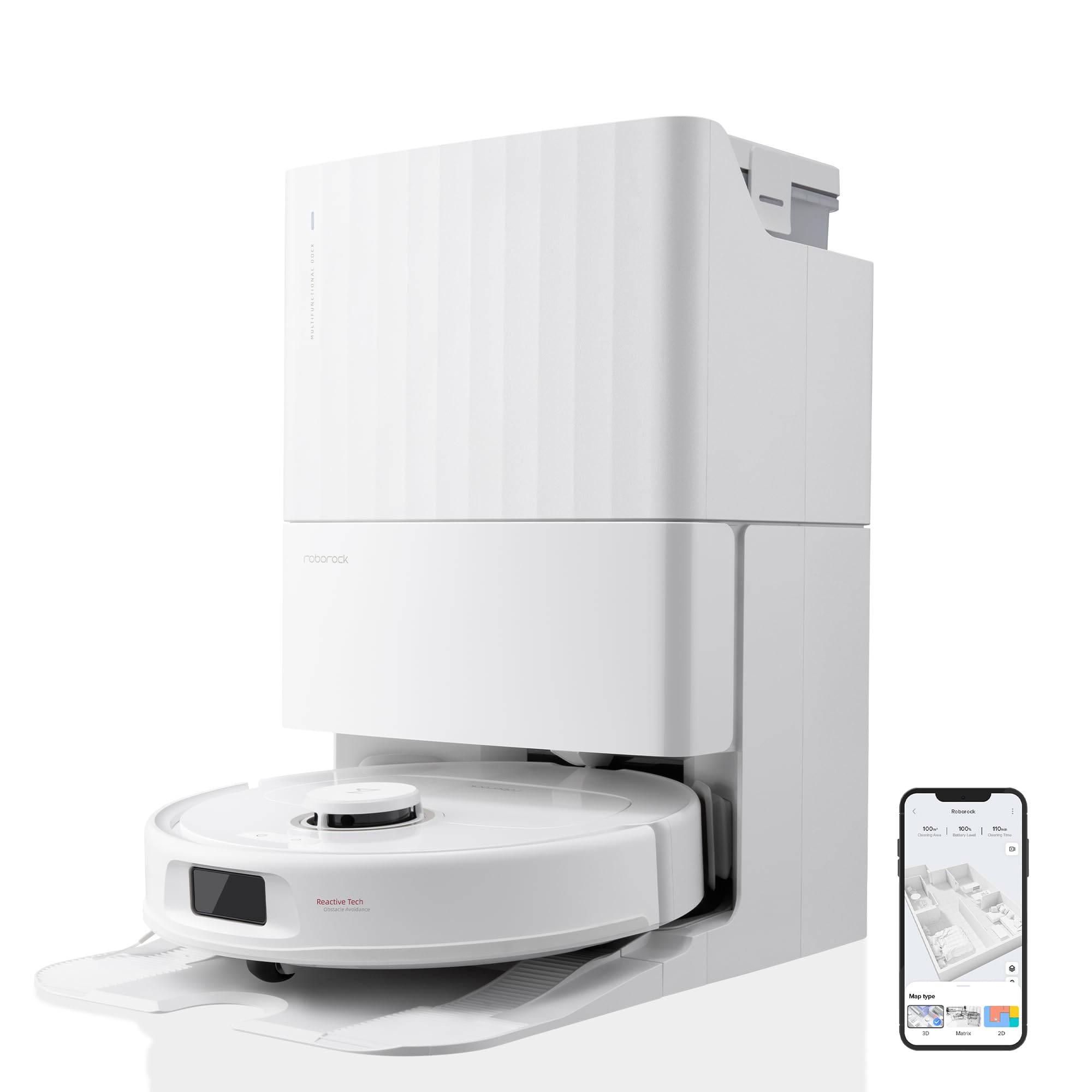 Roborock Qrevo Pro Set, 7000 Pa, FlexiArm™, 60 °C Moppreinigung