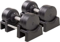 BRAINGAIN Verstellbare Hanteln: Chrom/Schwarz, Krafttraining für Zuhause