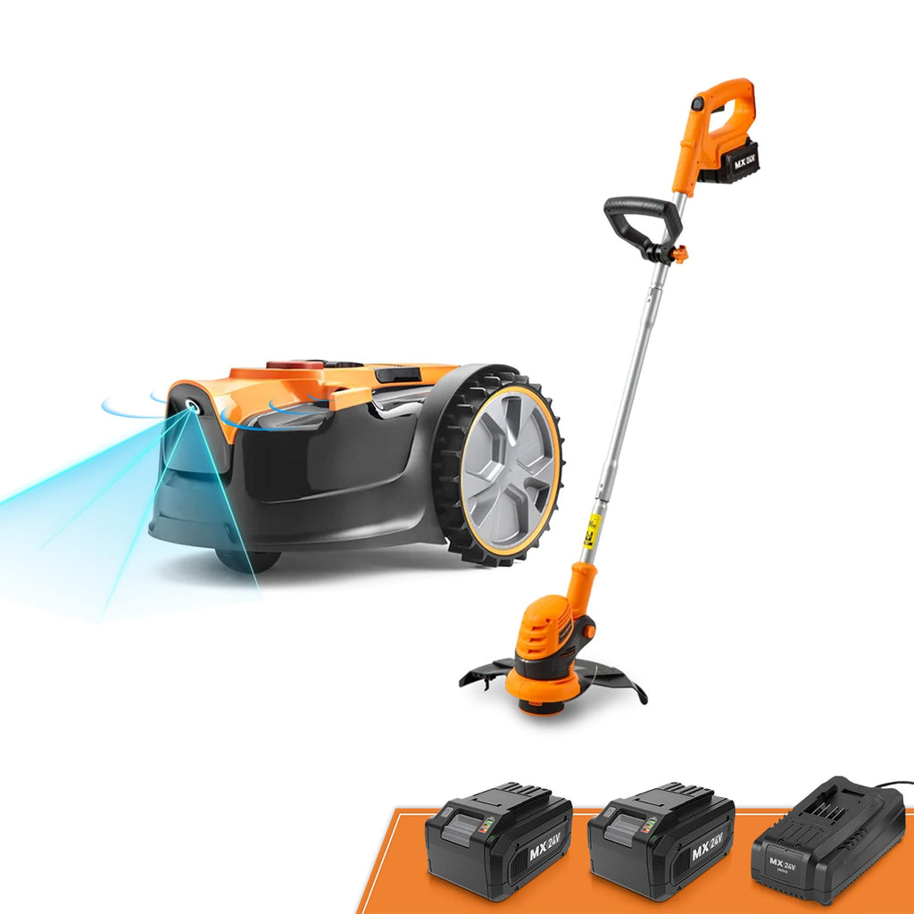 LawnMaster OcuMow™ 24V kabelloser Roboter-Rasenmäher & Trimmer