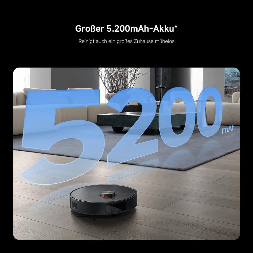 Xiaomi X20 Max, 8,000Pa, Dual Mop, Heißwasser, 75 Tage Staub, 5200mAh