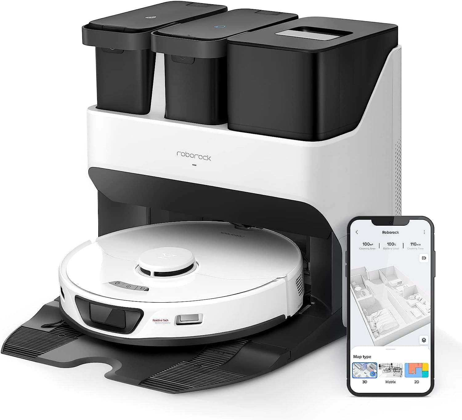 Roborock S7 Max Ultra, 5500 Pa, Selbstreinigung & App-Steuerung