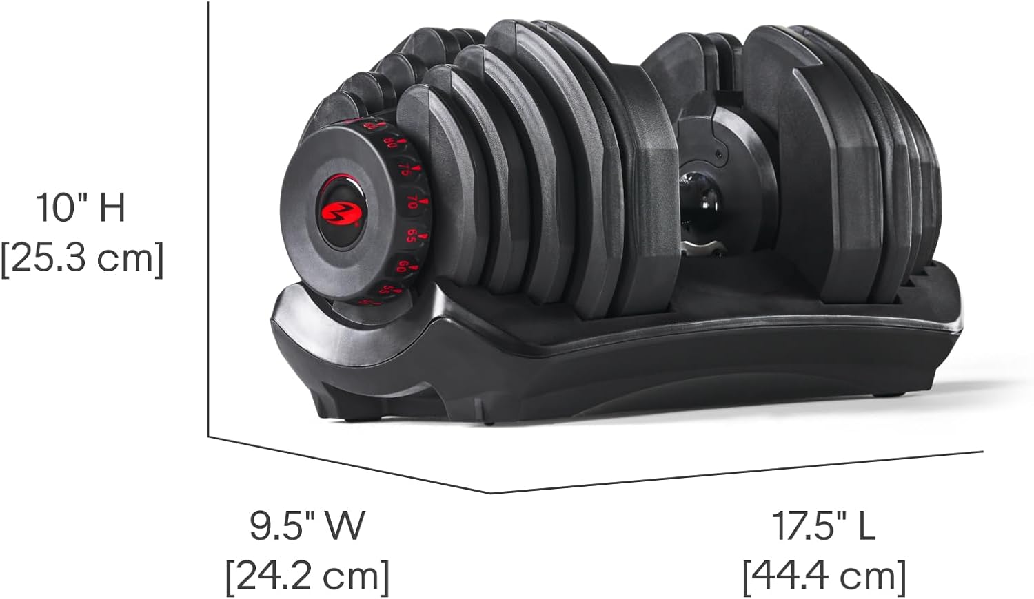 Bowflex SelectTech: Verstellbare Einzelhantel mit Gewichtssystem