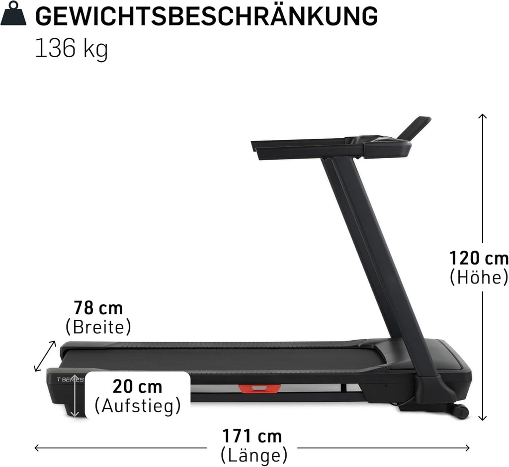 NordicTrack T-Serie: Laufband mit Steigung & Bluetooth, ideal fürs Heimtraining