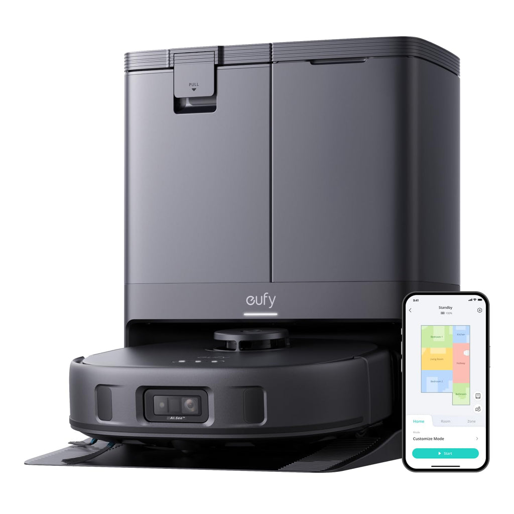 Eufy Omni C20, 7.000Pa, All-in-One-Station, Auto-Entleerung & -Reinigung, 8,5 cm, mit Wischfunktion