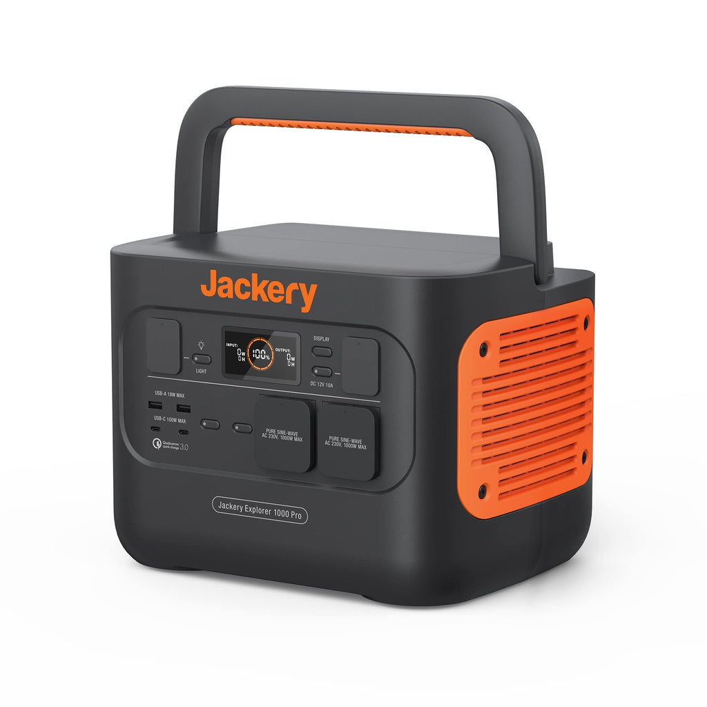 Jackery 1000 V2 Powerstation 1070Wh, 1500W, mit 200W Solarpanel & Schnellladung