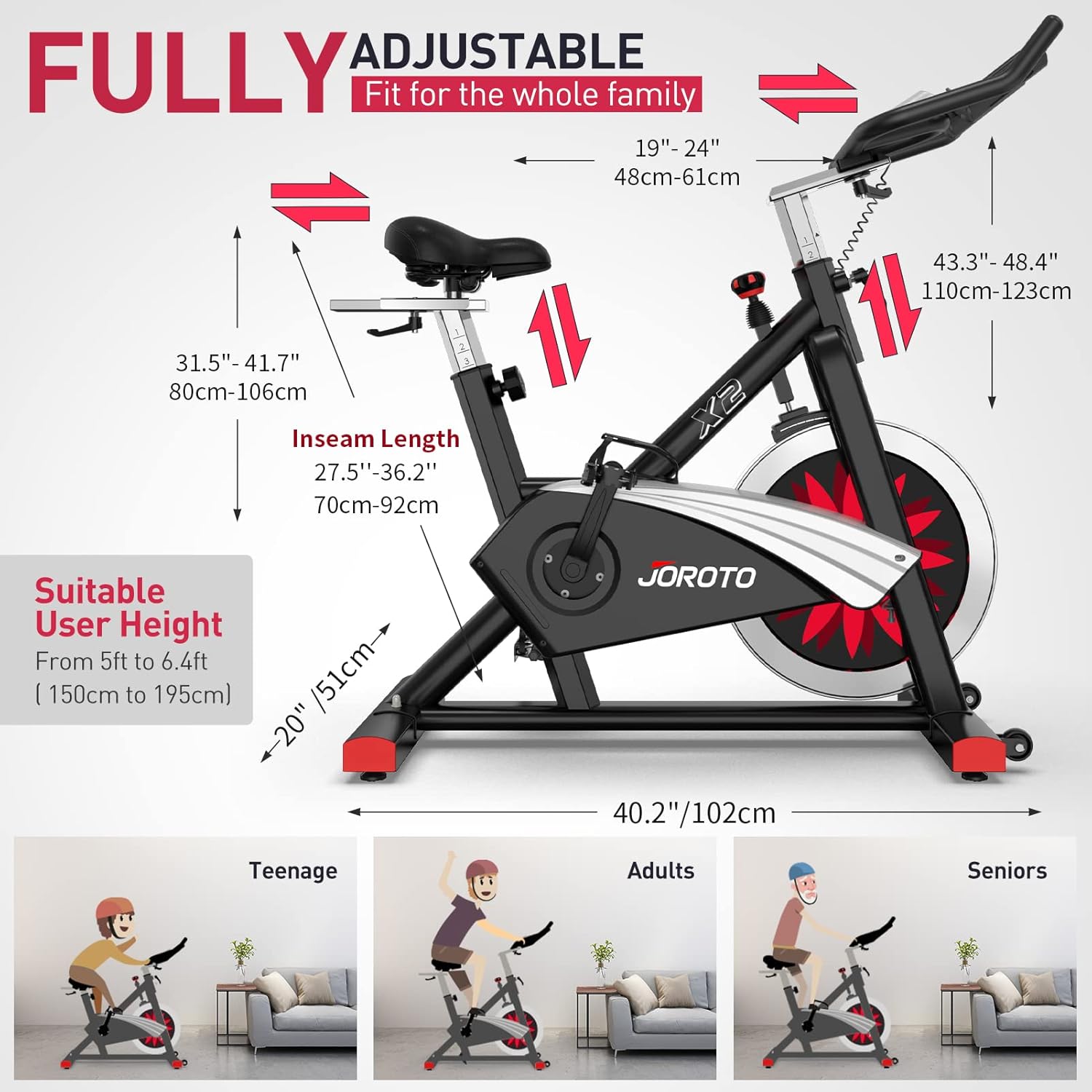 JOROTO X2 Pro: Heimtrainer mit Magnetwiderstand & LCD-Monitor