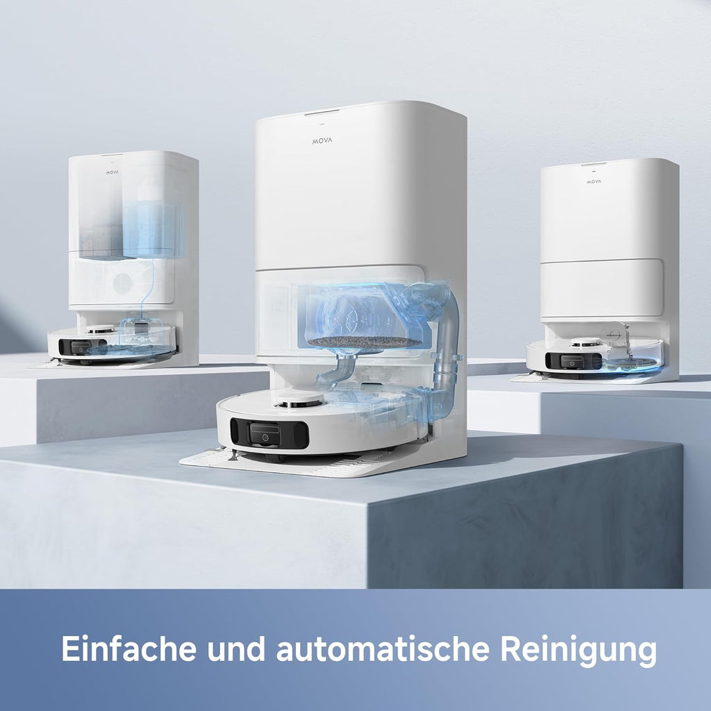 Mova E30 Ultra, 7.000Pa, Selbstreinigung, 10,5 mm Hebemopp, Teppicherkennung
