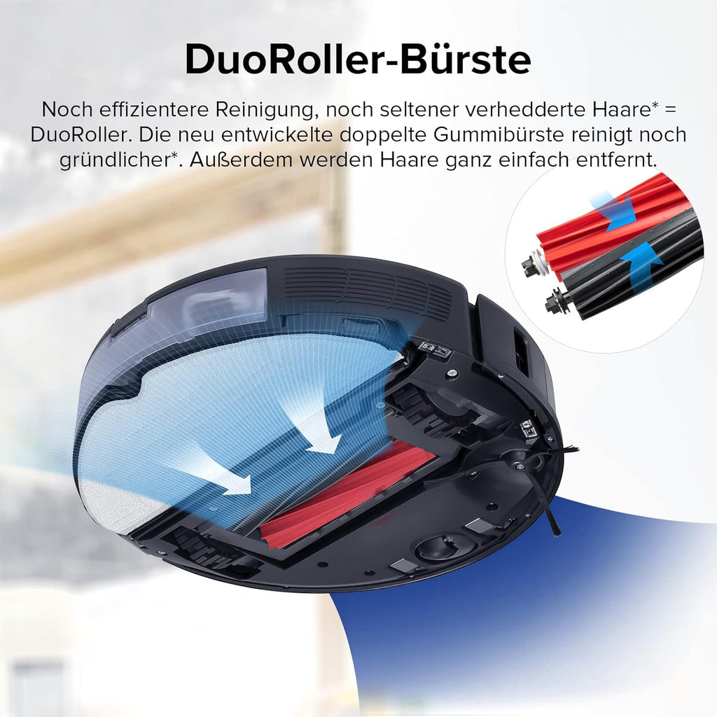 Roborock S8, 6000Pa, Doppelbürste, 3D Hindernisvermeidung, Alexa-kompatibel, Tierhaare