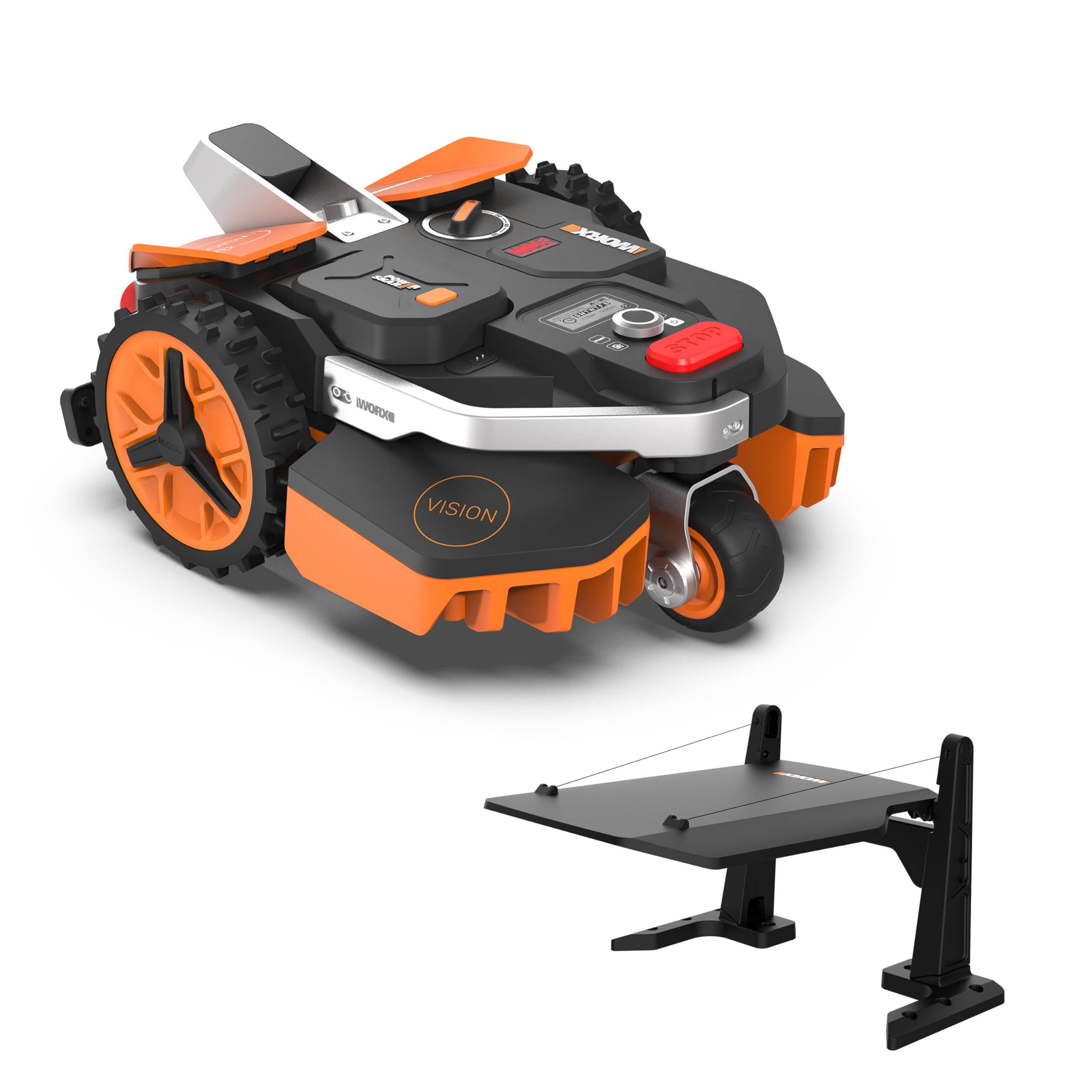 WORX Vision L1600 Mähroboter 1600 m² ohne Kabel, KI & Igelschutz