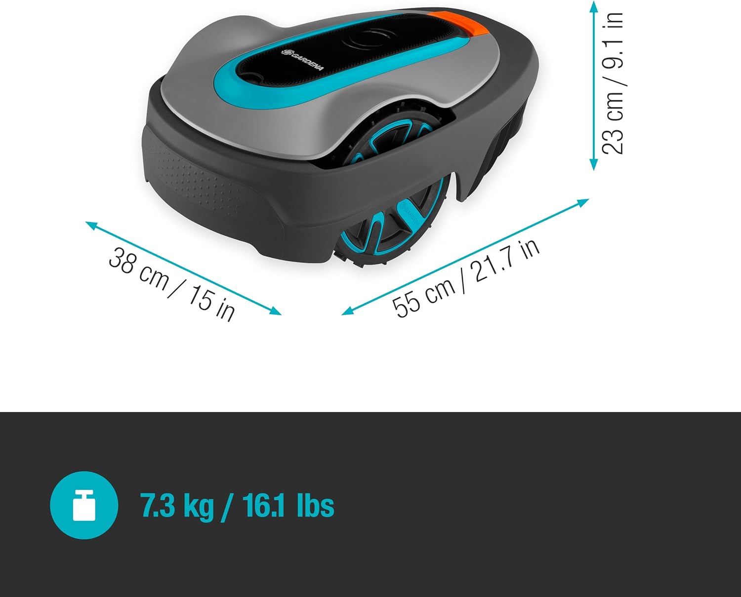 Gardena Sileno City Mähroboter bis 600 m², Mehrfarbig