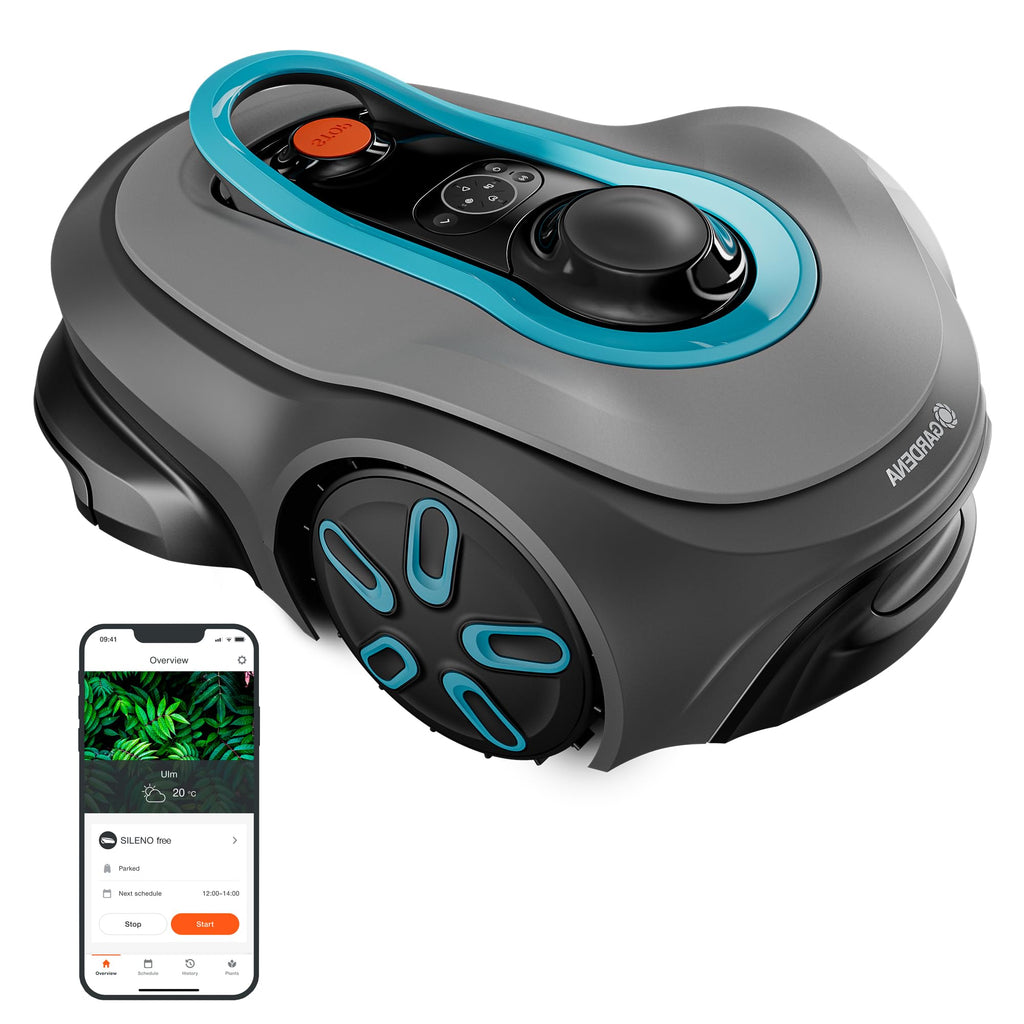 Gardena SILENO Free 1100 m² kabelloser Mähroboter, App & LONA