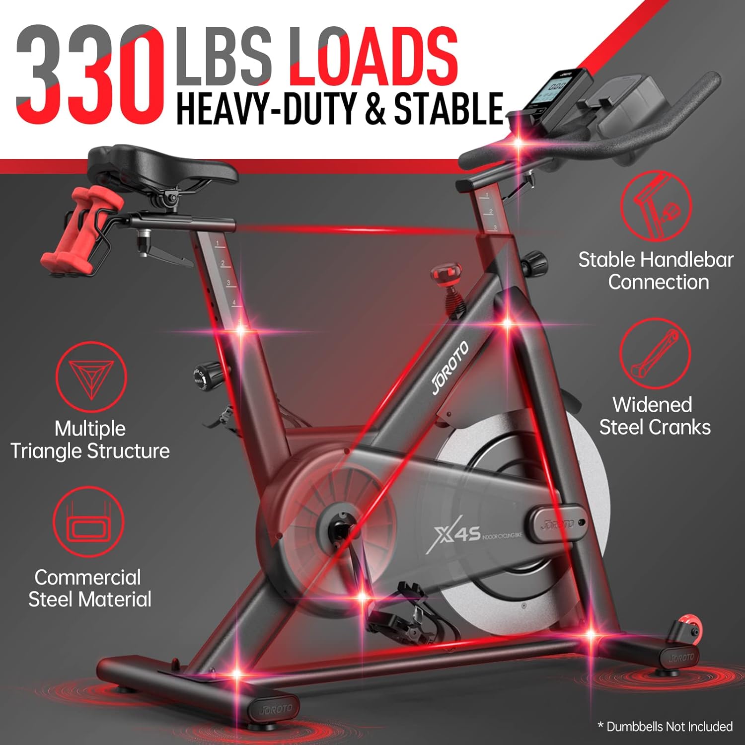 JOROTO X4S: Bluetooth Heimtrainer mit Magnetwiderstand