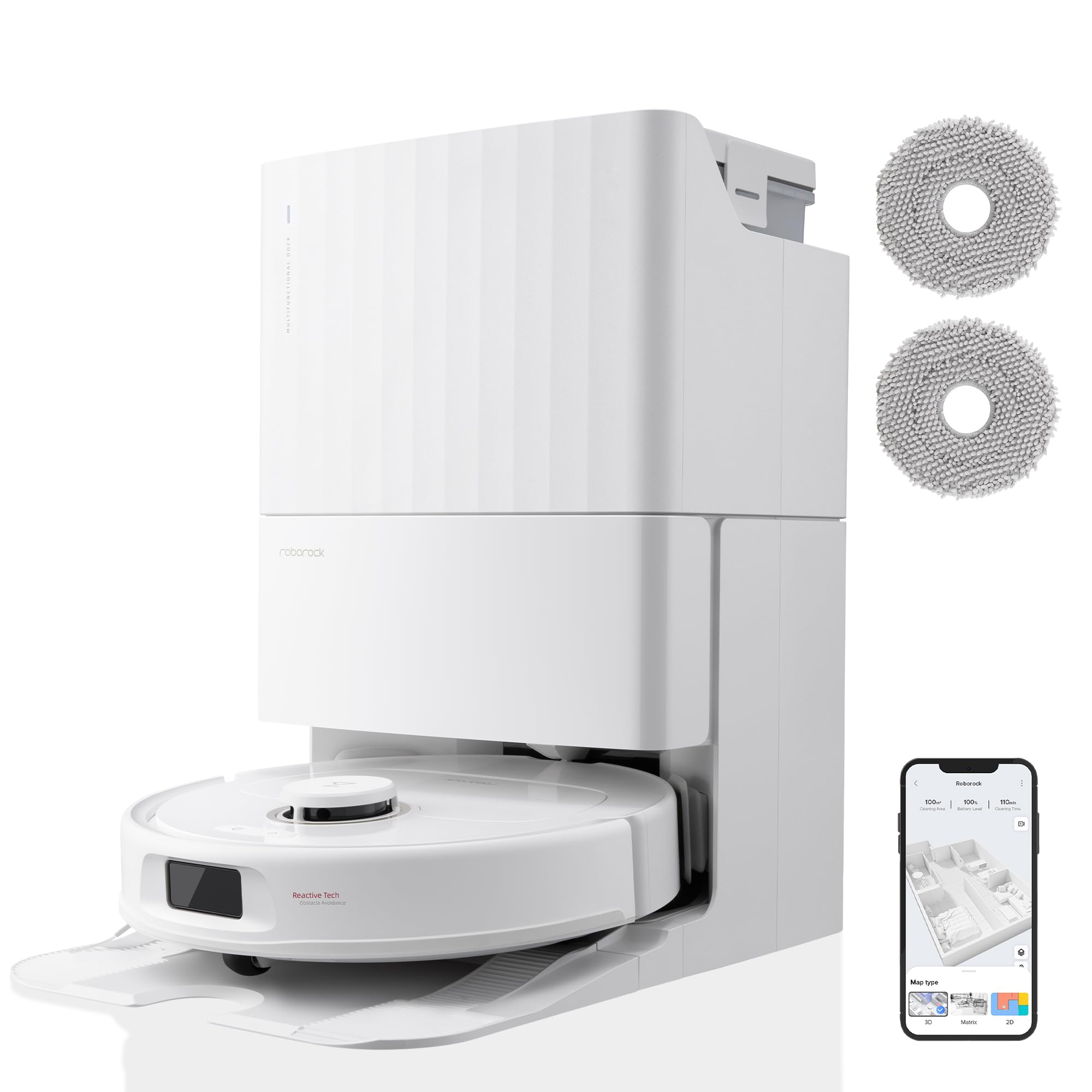 Roborock Qrevo Pro Set, 7000 Pa, FlexiArm™, 60 °C Moppreinigung