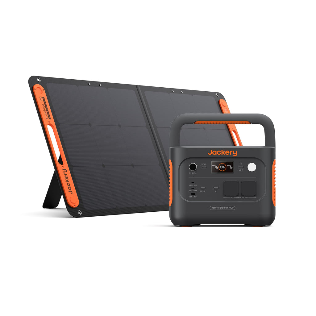 Jackery 1000 V2 Powerstation 1070Wh, 1500W, mit 200W Solarpanel & Schnellladung