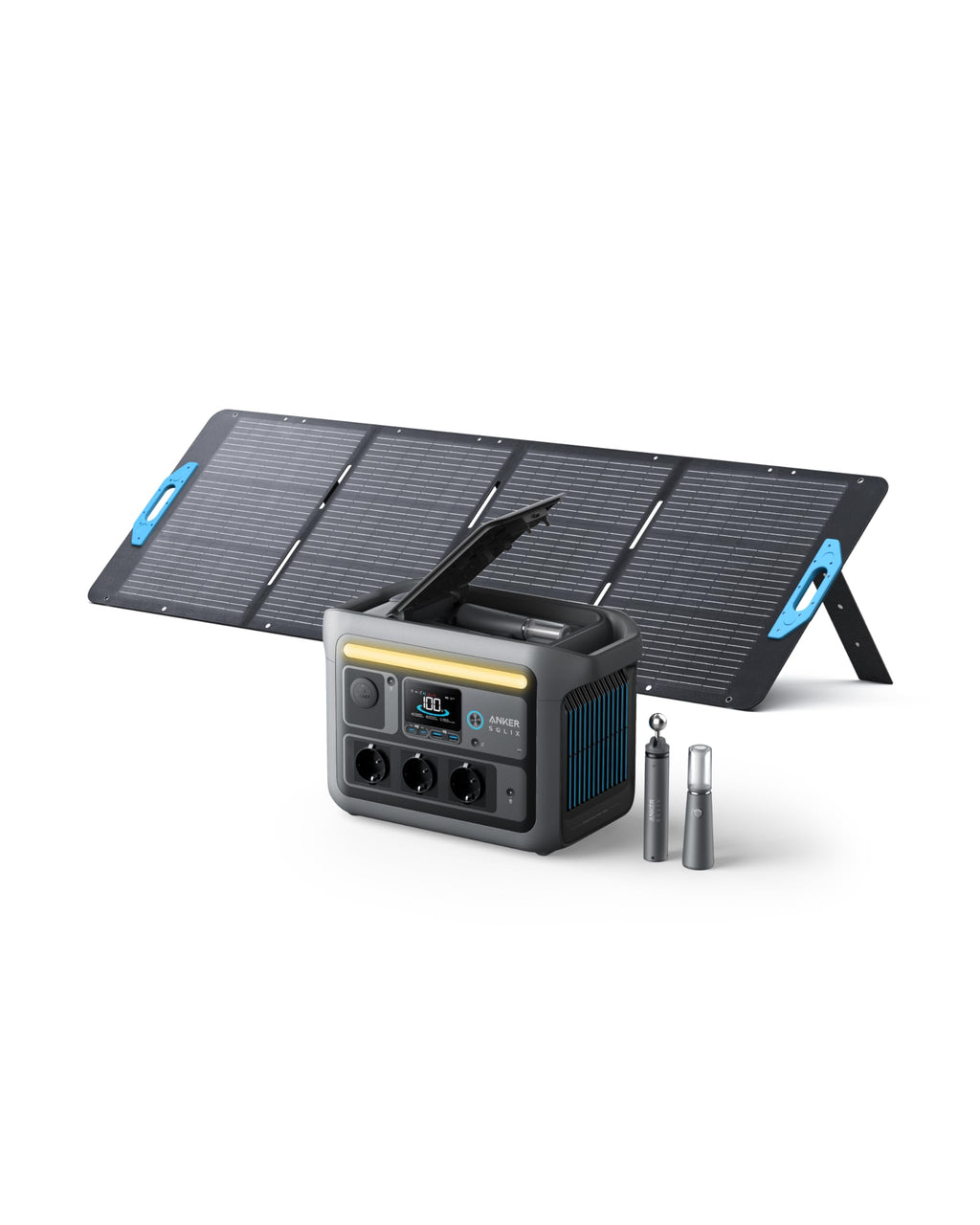 Anker SOLIX C800 Plus Powerstation 768Wh, 1200W (1600W Peak), mit 100W Solarpanel