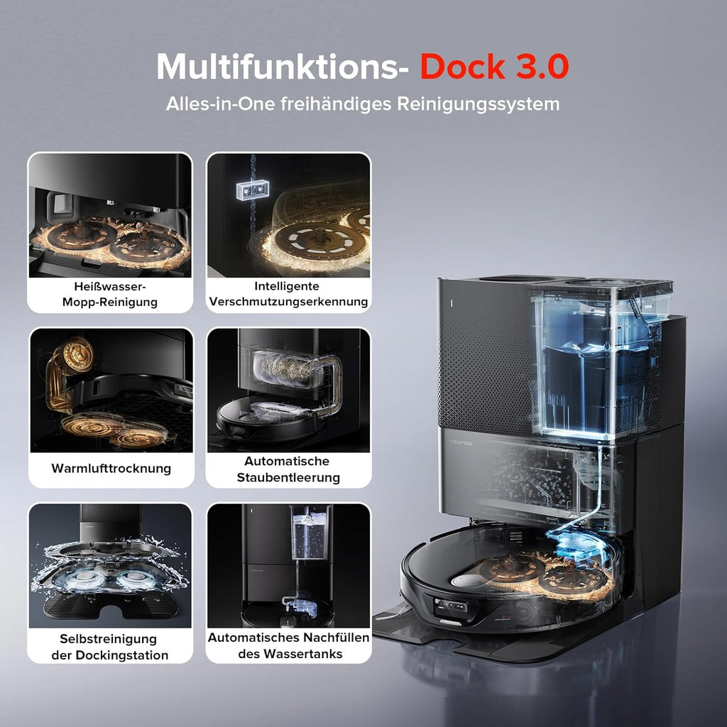Roborock Qrevo Slim Saugroboter: Ultraflach, 11.000Pa, StarSight Navigation, 8-in-1 Dock