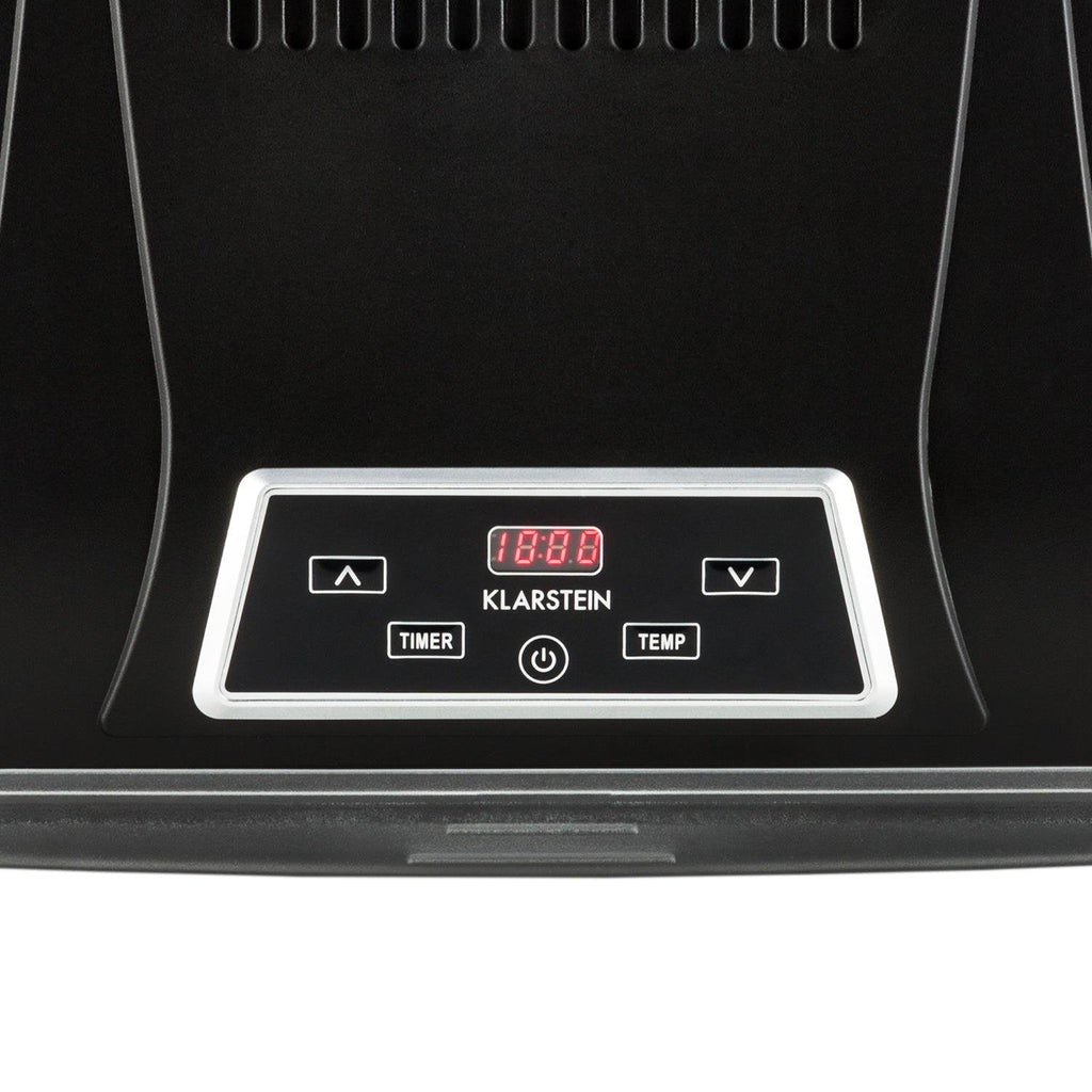 Klarstein Dörrautomat, Dörrgerät, Food Dehydrator, Dörrautomat aus Metall, Dehydrator Food Dryer, 9 Ablagen, 700 Watt, Touch-Display, Timer, Edelstahlheizelement, HotAir Circulation System, Schwarz