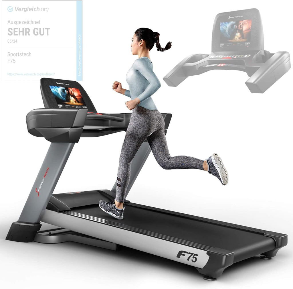 Sportstech F75: Profi-Laufband, klappbar, 7 PS, Android, Made in Germany