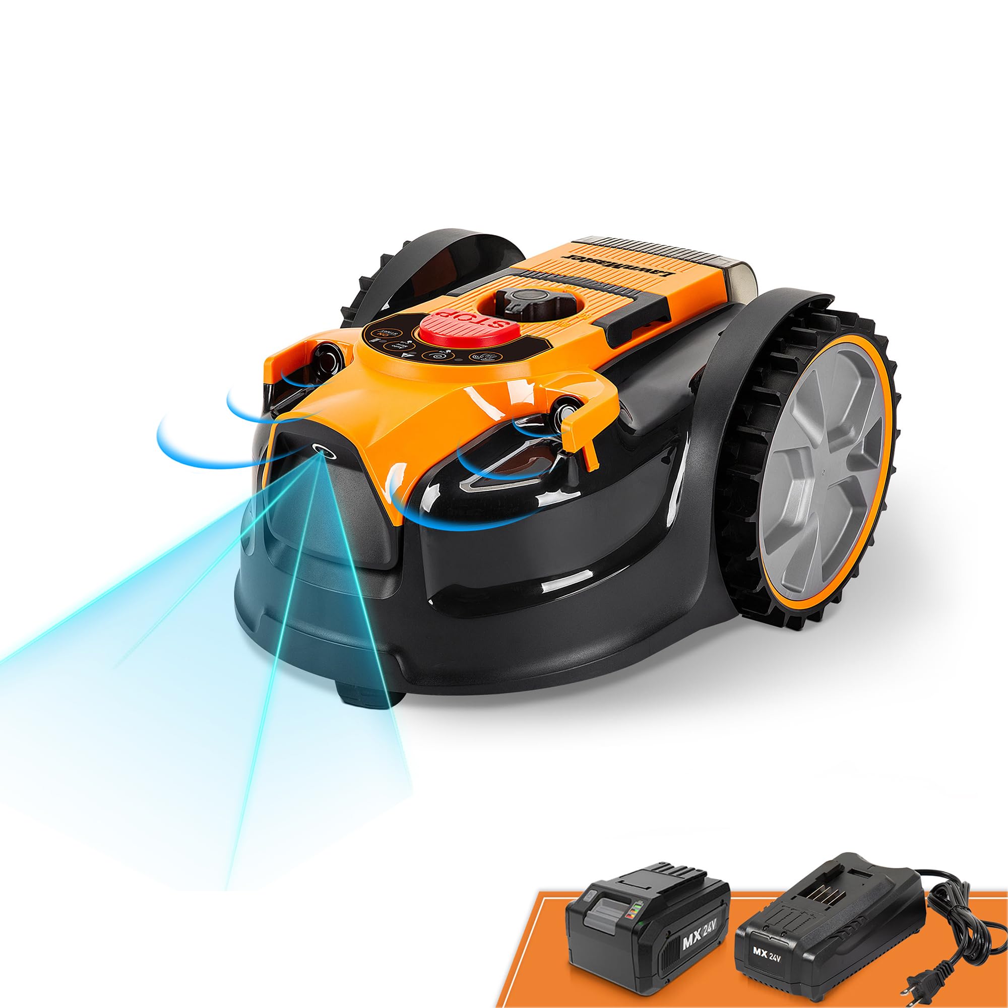 LawnMaster VBRM18AMID4R Mähroboter 800 m², ohne Kabel, WiFi & App