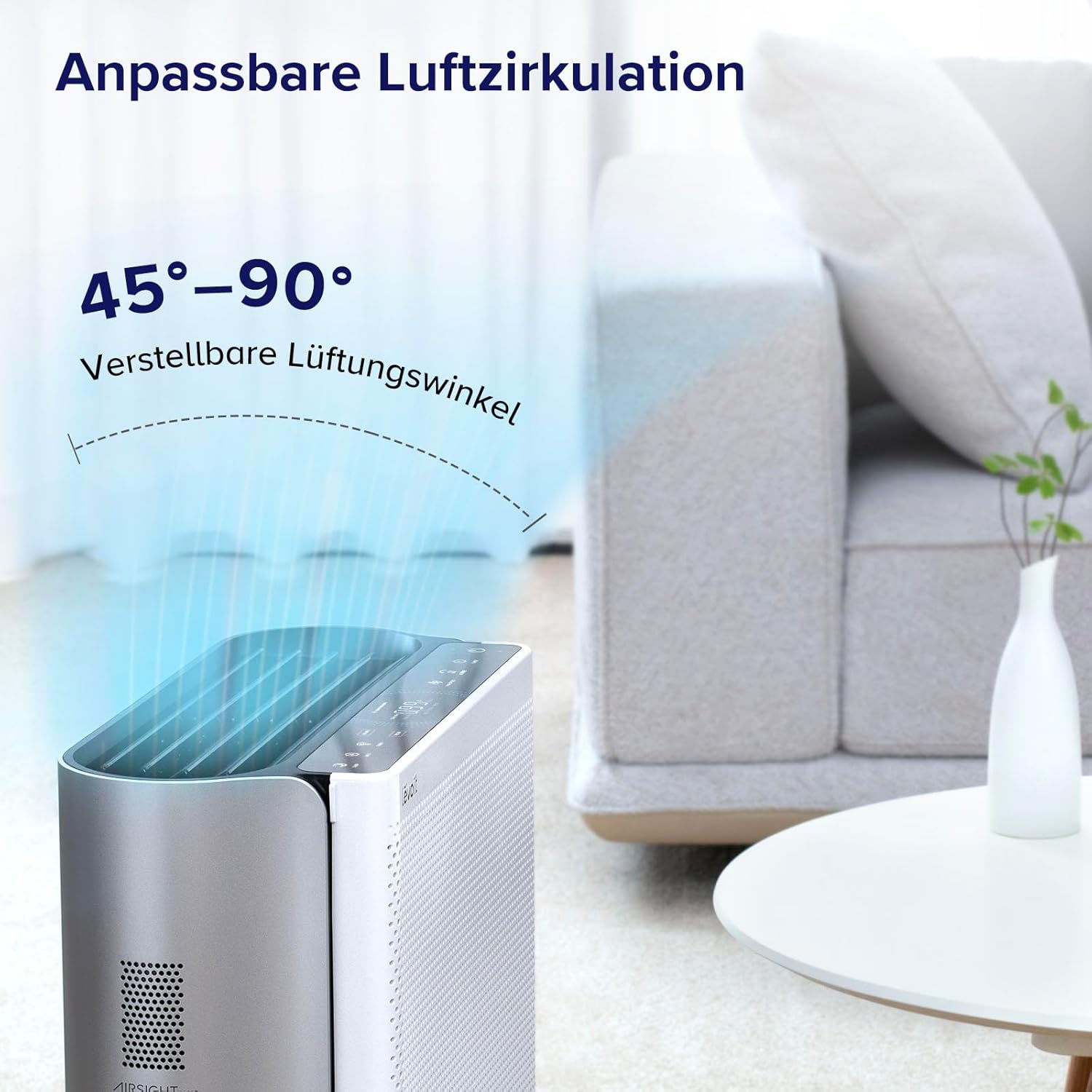 LEVOIT EverestAir Luftreiniger: Große Räume, Allergiker, Smart WiFi, Alexa, Leise 26dB