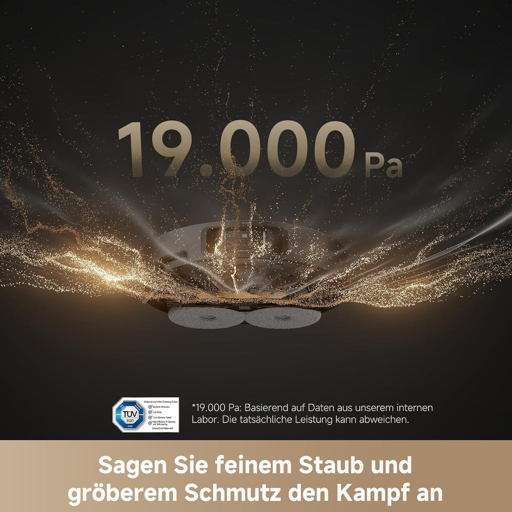 Dreame L40s Pro Ultra, 19,000Pa, Selbstreinigend, Hindernisvermeidung, Sprachsteuerung