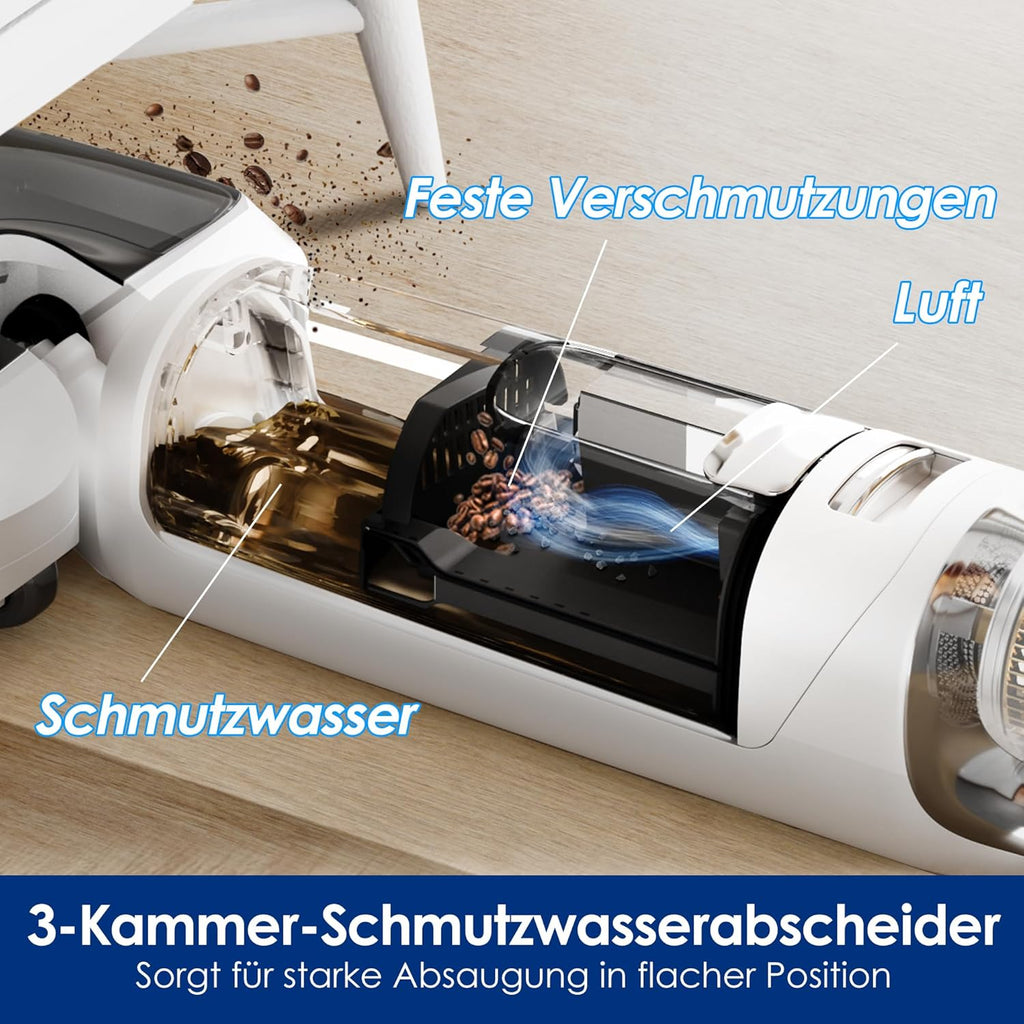 Tineco S6, 70°C Selbstreinigung, Flachdesign, 40 Min Laufzeit