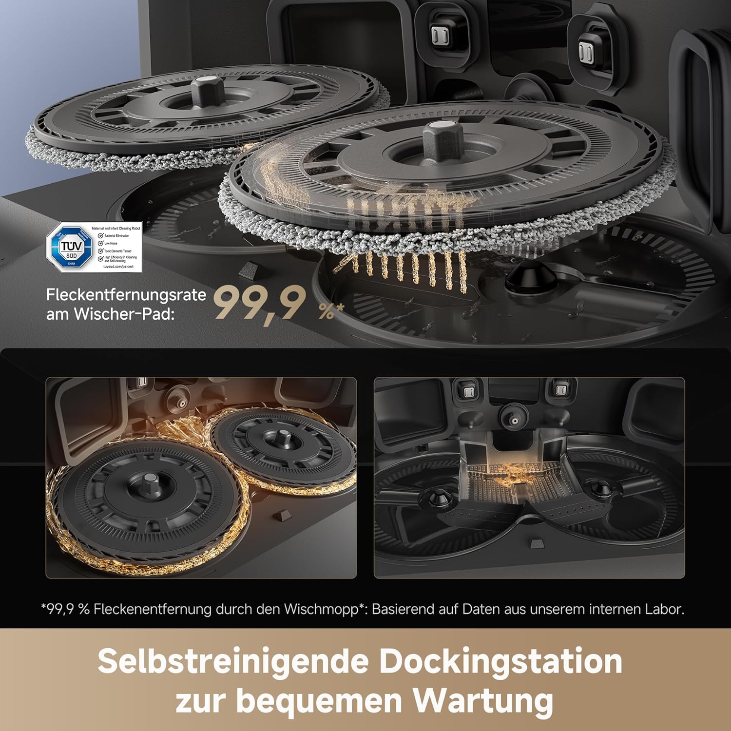 Dreame L40s Pro Ultra, 19,000Pa, Selbstreinigend, Hindernisvermeidung, Sprachsteuerung