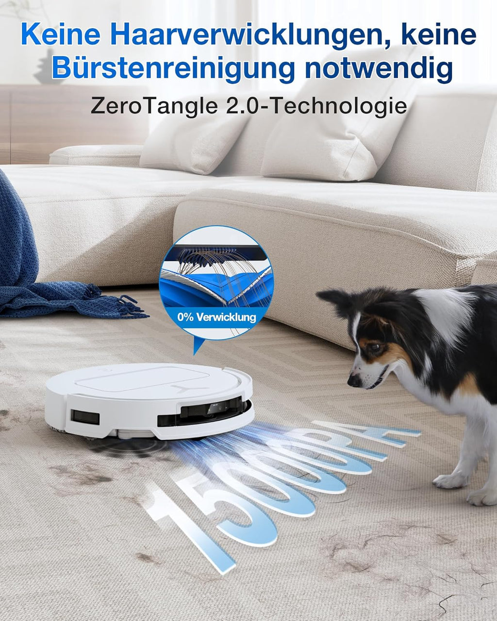 ECOVACS DEEBOT T50 Omni Saugroboter: 15.000 Pa, Heisswasser-Wischfunktion mit All-in-One Station