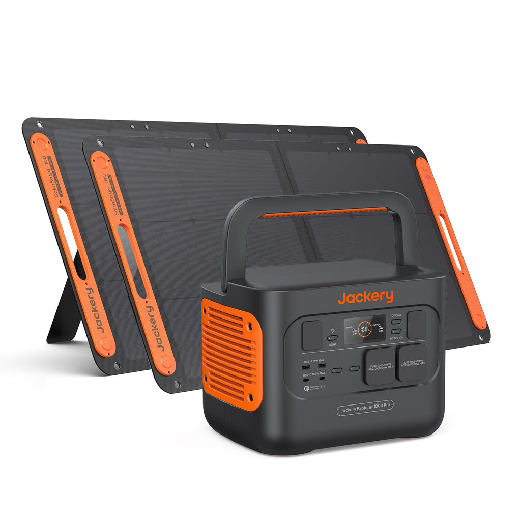 Jackery 1000 V2 Powerstation 1070Wh, 1500W, mit 200W Solarpanel & Schnellladung