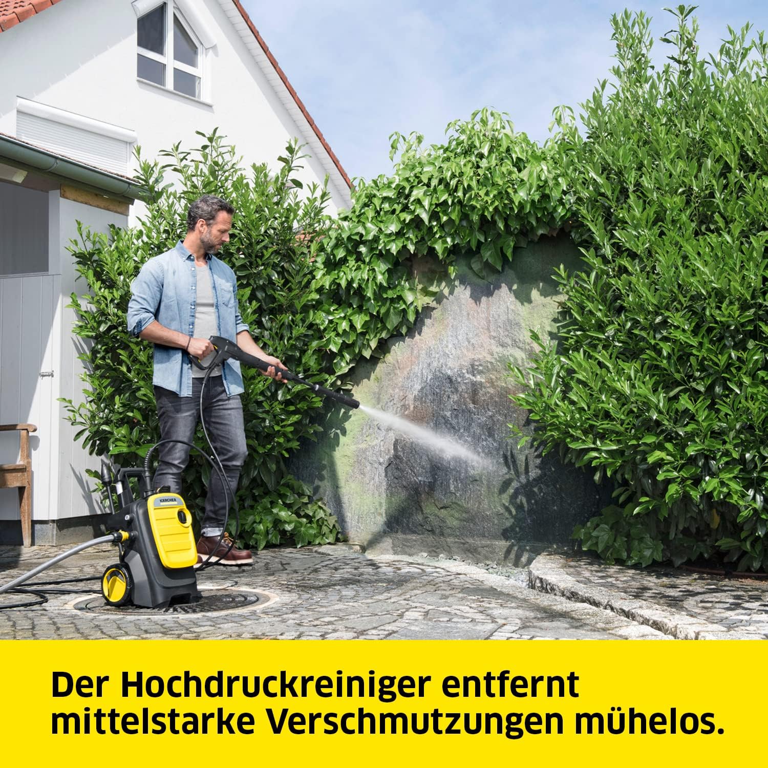 Kärcher K 5 Compact Home Hochdruckreiniger, 145 bar, Flächenreiniger T5