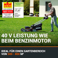 WORX WG749E Akku-Rasenmäher 40V, 46 cm, Radantrieb & Akku-Set